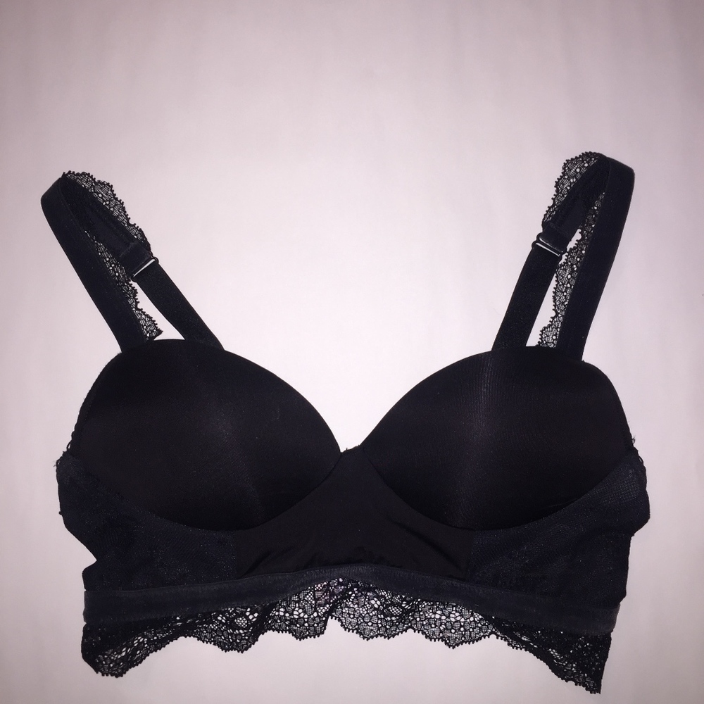 NWOT Black Victoria's Secret Push-Up Bralette